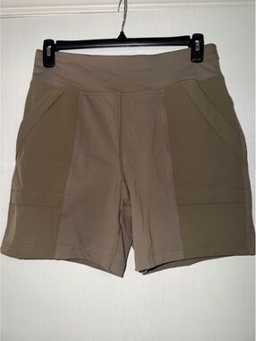 Duluth Trading Noga Work Shorts Women’s M Brown Stretch Utility Hiking Pockets